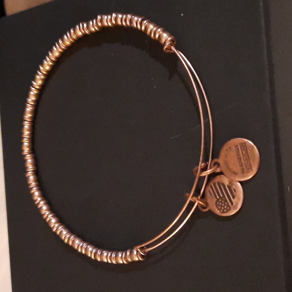 Alex and Ani: Rose Gold bracelet charms spacers adjustable charm energy